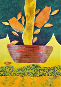 noah's bouquet mixed media