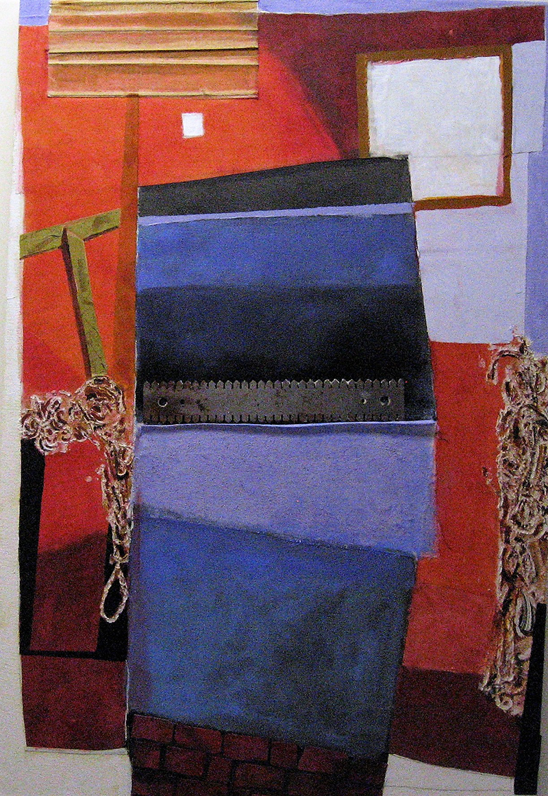 remembering jack acrylic collage