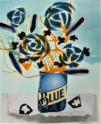 Blue (moon) Jon Taner Mixed Media Artist